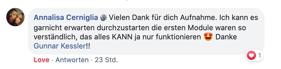 Annalisa-Cerniglia-Gunnar-Kessler-Kundenfeedback